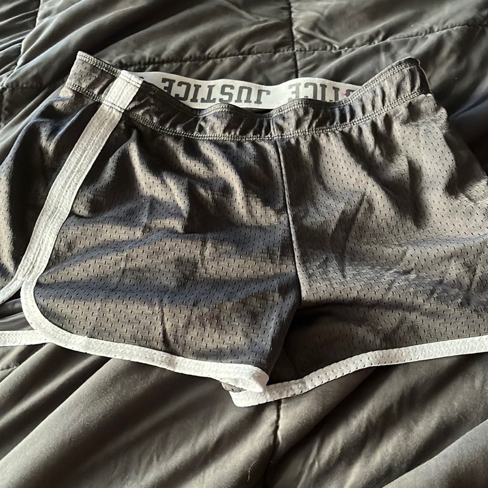 justice swim shorts.